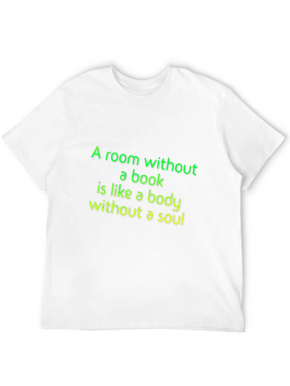 Camiseta Negra con Frase Literaria