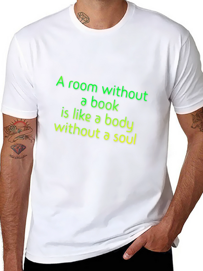 Camiseta Negra con Frase Literaria
