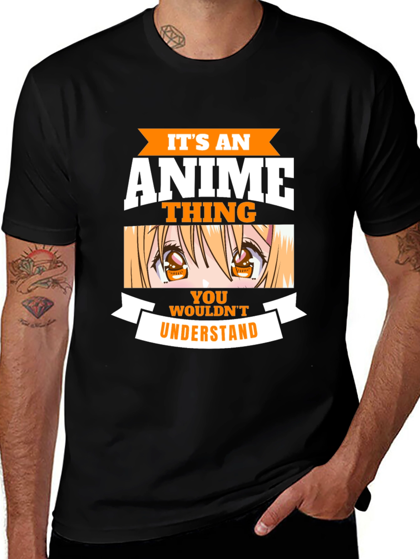 Camiseta Negra Es Cosa de Anime