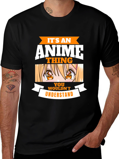 Camiseta Negra Es Cosa de Anime