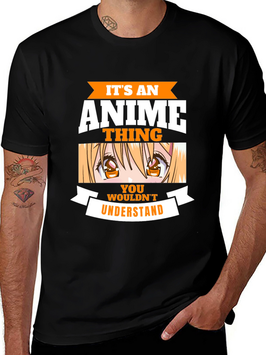 Camiseta Negra Es Cosa de Anime