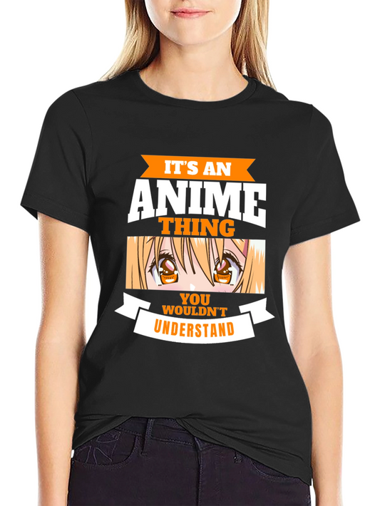 Camiseta Negra Es Cosa de Anime