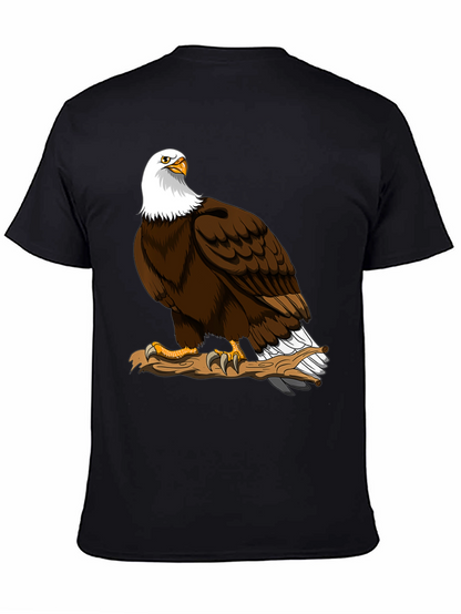 Camiseta Negra con Águila Calva Americana