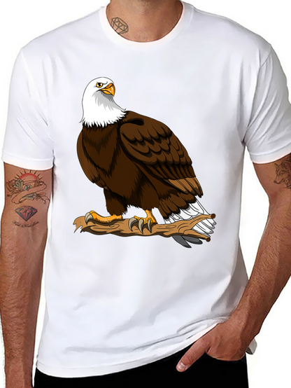Camiseta Negra con Águila Calva Americana
