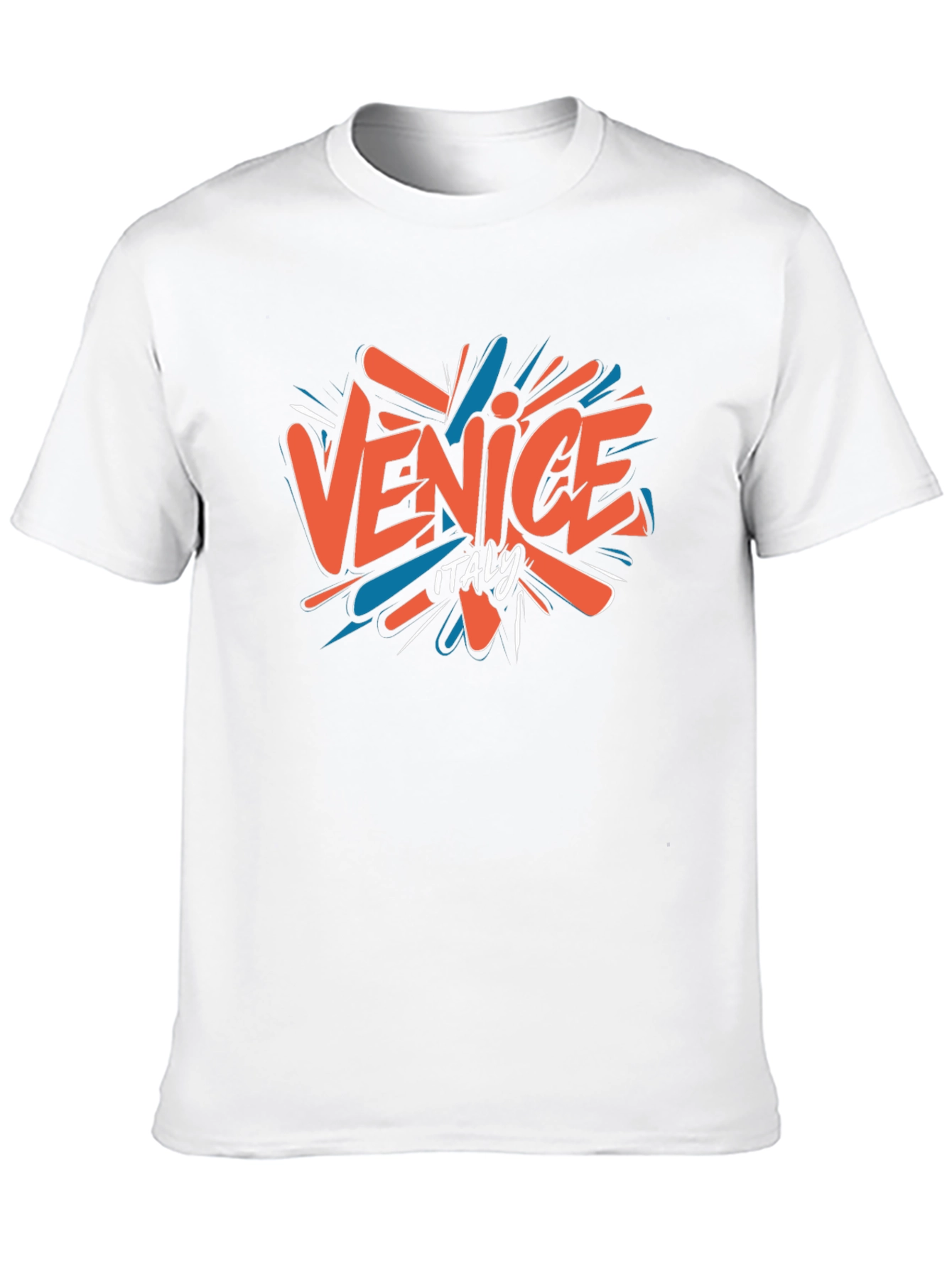 Camiseta Negra Venice Italy Casual