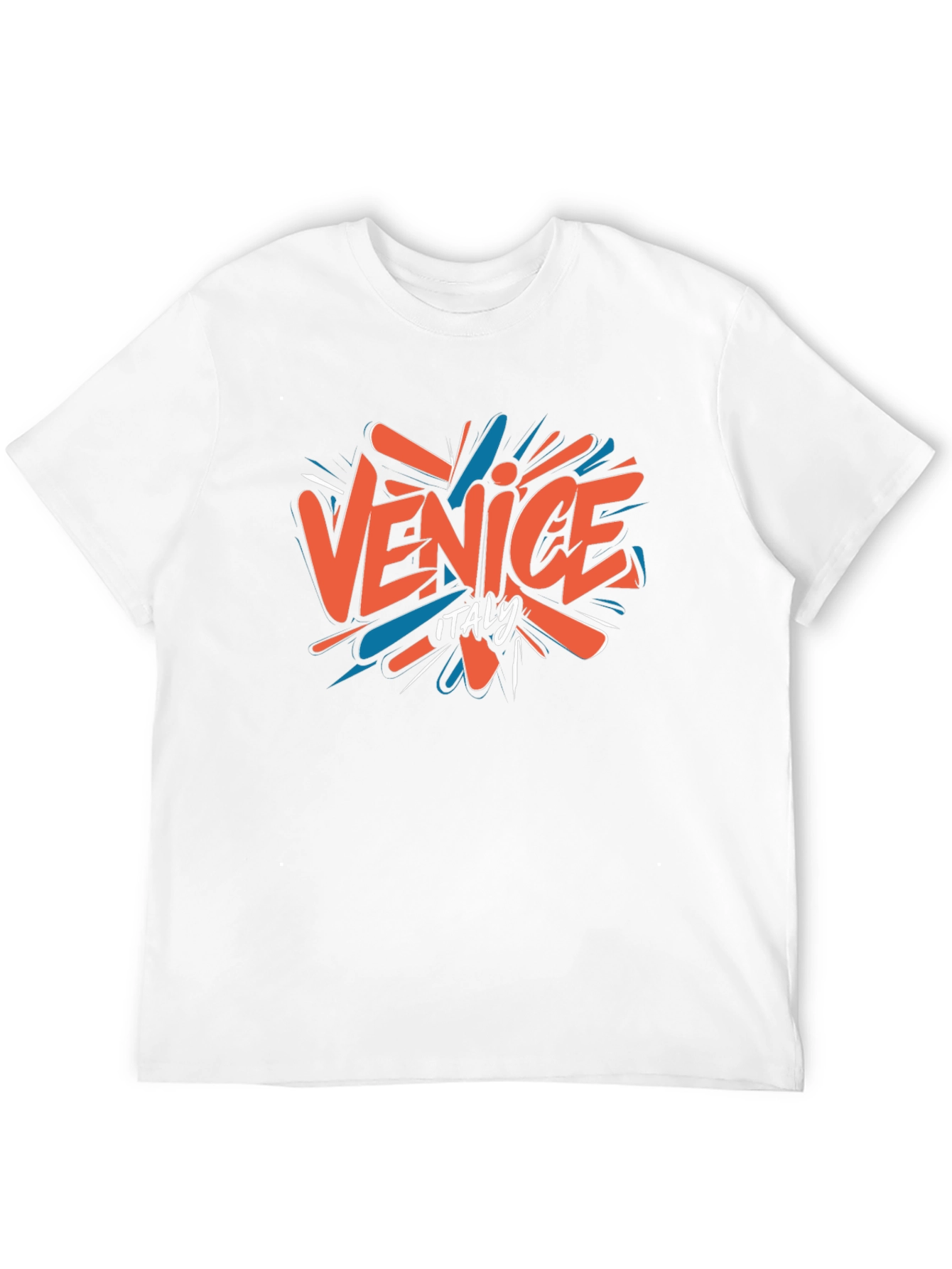Camiseta Negra Venice Italy Casual