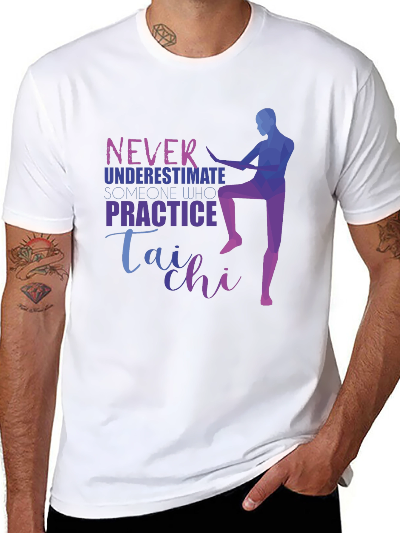Camiseta Negra con Diseño de Tai Chi
