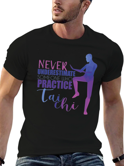 Camiseta Negra con Diseño de Tai Chi
