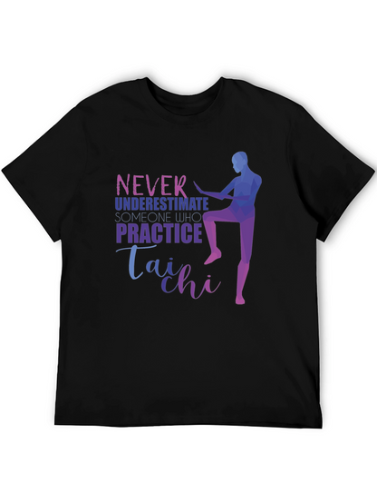 Camiseta Negra con Diseño de Tai Chi