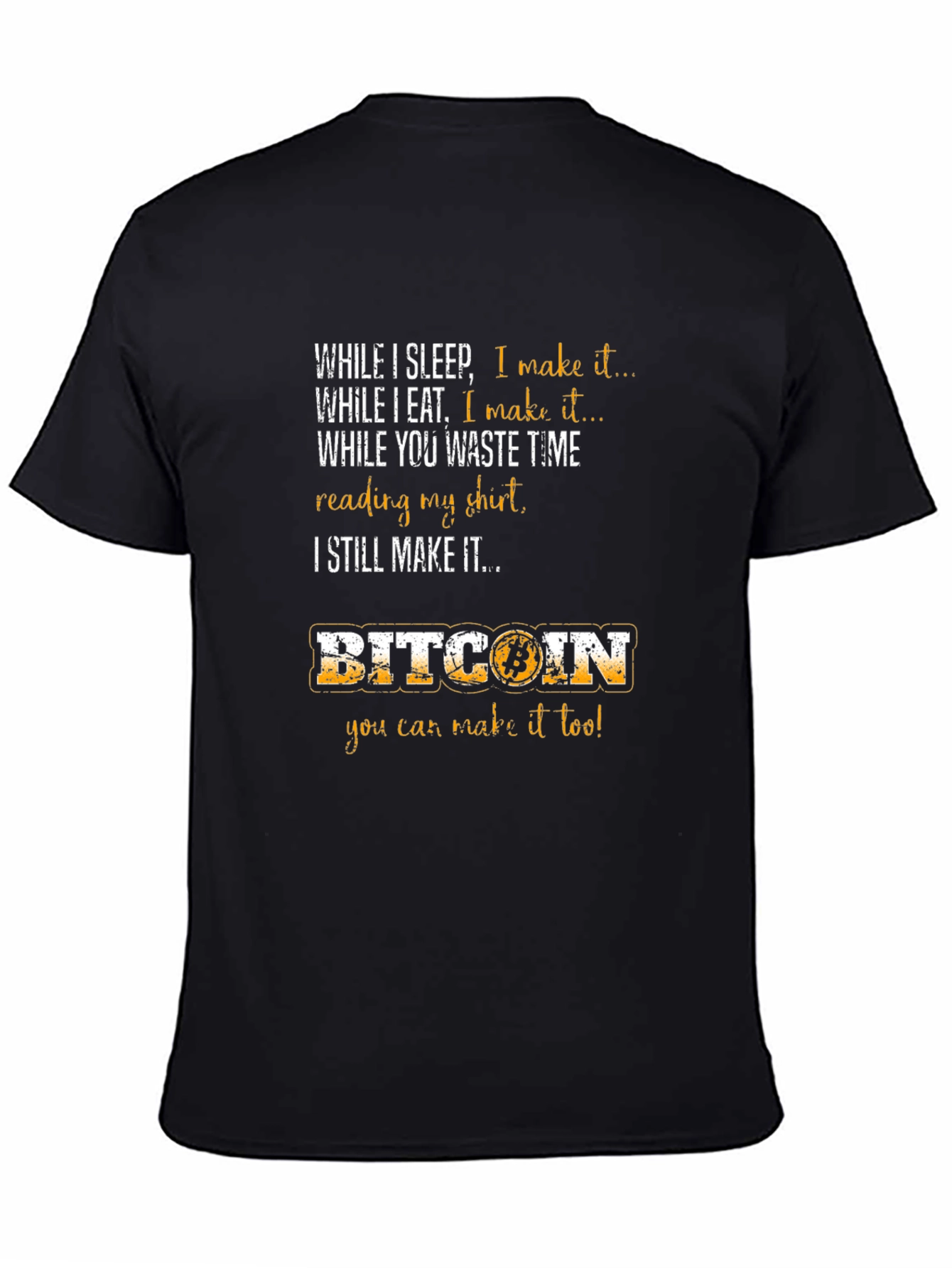 Camiseta Bitcoin: Gana Dinero Mientras Duermes