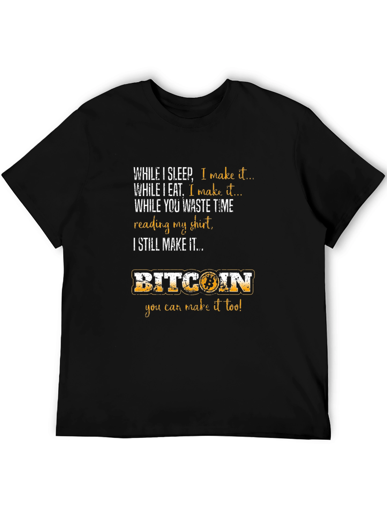 Camiseta Bitcoin: Gana Dinero Mientras Duermes