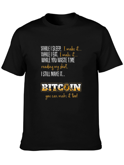 Camiseta Bitcoin: Gana Dinero Mientras Duermes