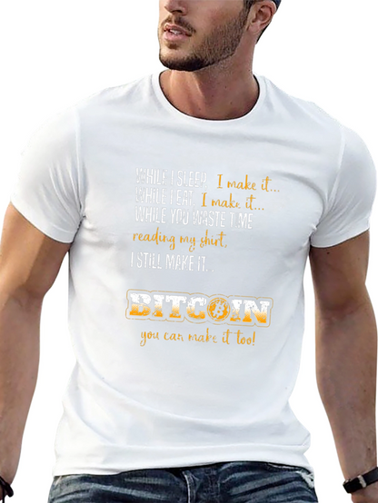 Camiseta Bitcoin: Gana Dinero Mientras Duermes