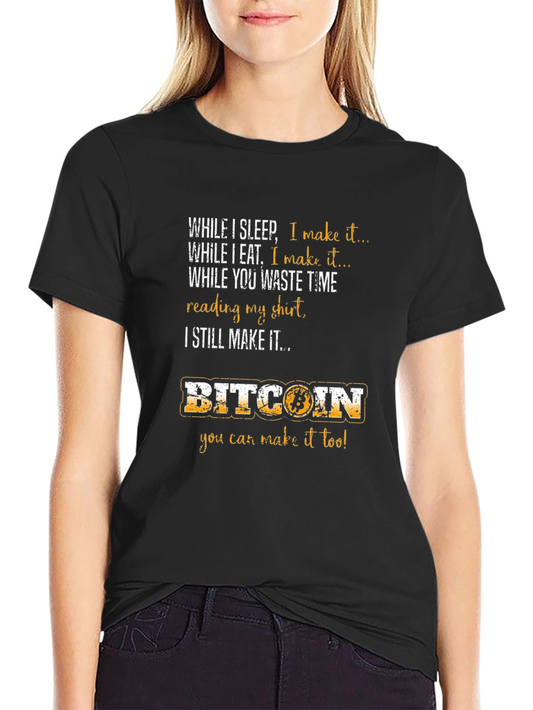 Camiseta Bitcoin: Gana Dinero Mientras Duermes