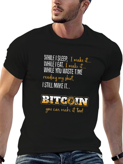 Camiseta Bitcoin: Gana Dinero Mientras Duermes