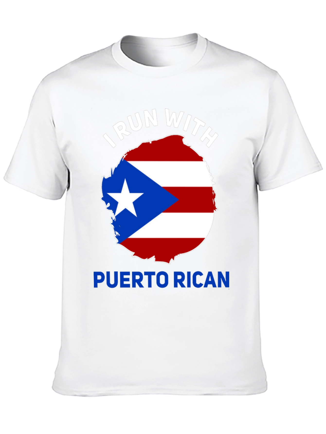 Camiseta Negra: ¡Corro Con Puerto Rico!