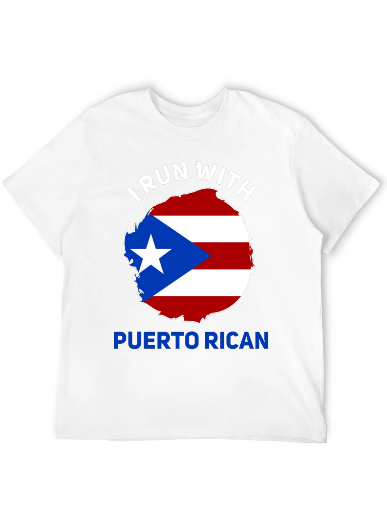 Camiseta Negra: ¡Corro Con Puerto Rico!