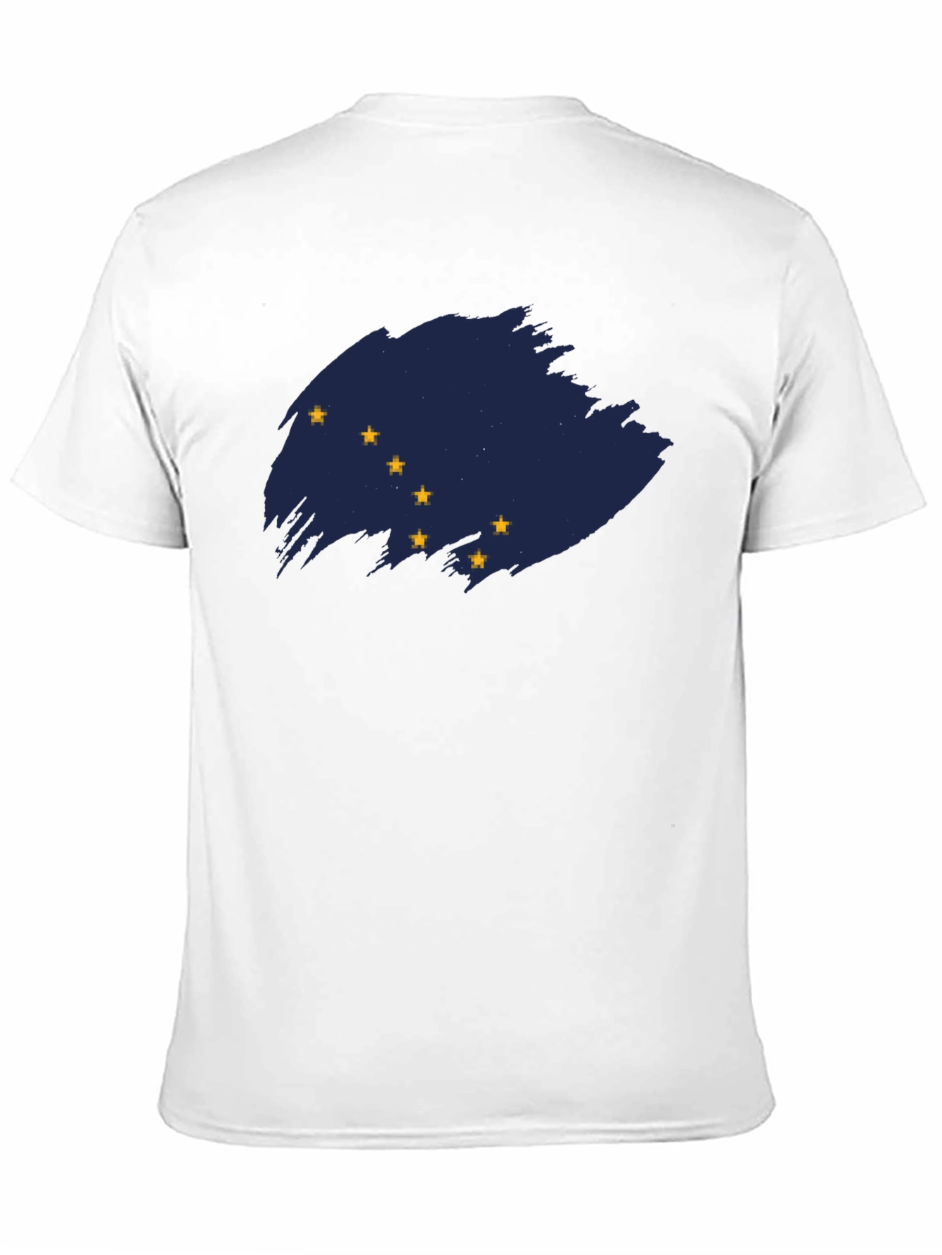 Camiseta Negra con Bandera de Alaska