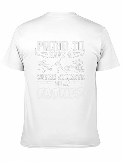 Camiseta Negra: Padre Super Atleta