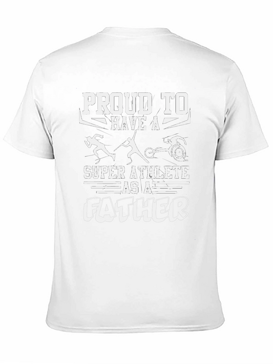Camiseta Negra: Padre Super Atleta