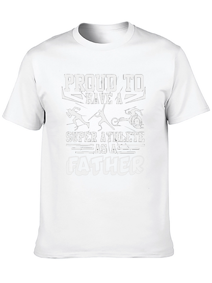 Camiseta Negra: Padre Super Atleta