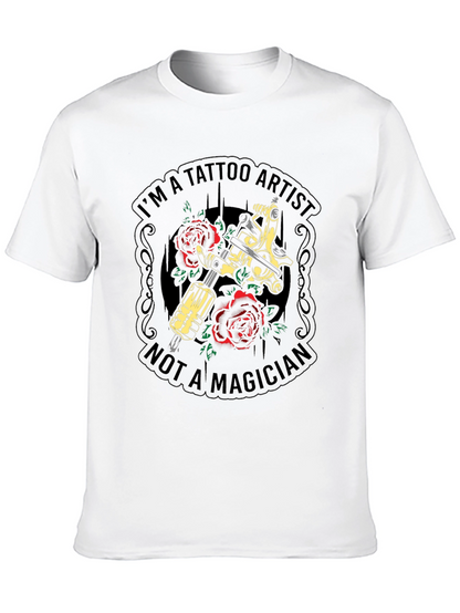 Camiseta Negra Soy Artista del Tatuaje No Mago