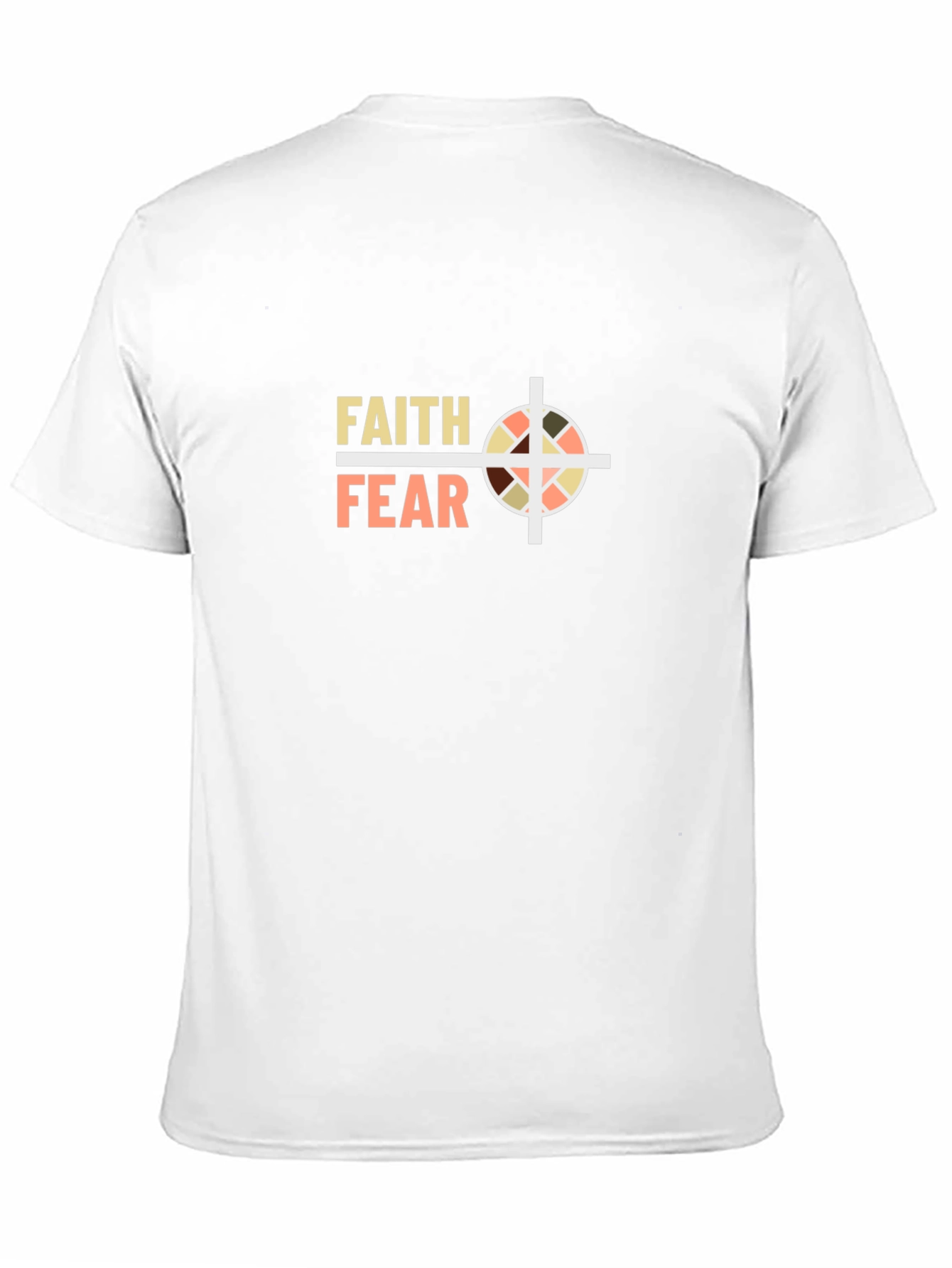 Camiseta Negra con Diseño Fe y Miedo