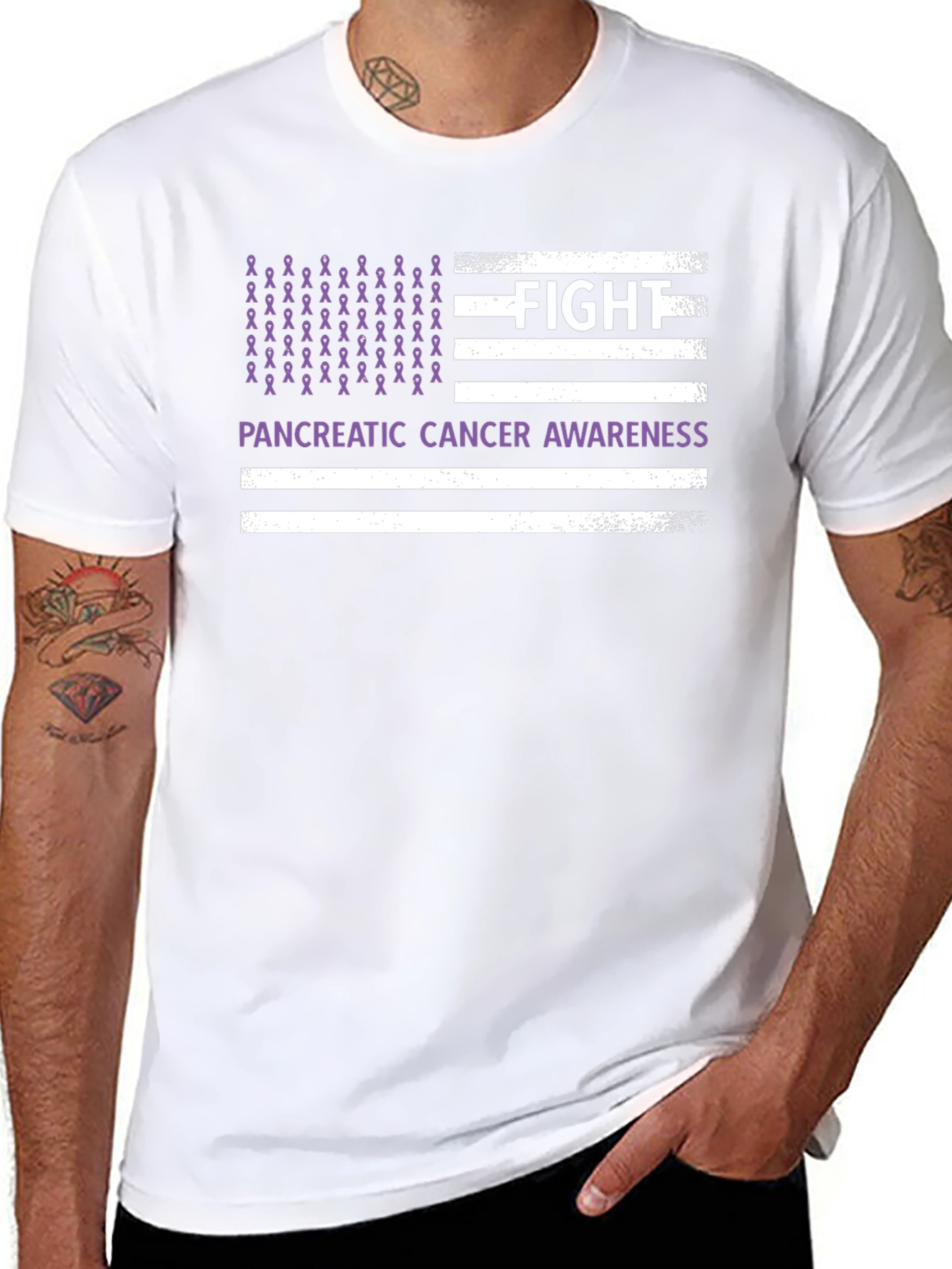 Camiseta Conciencia Cáncer Pancreático Lucha