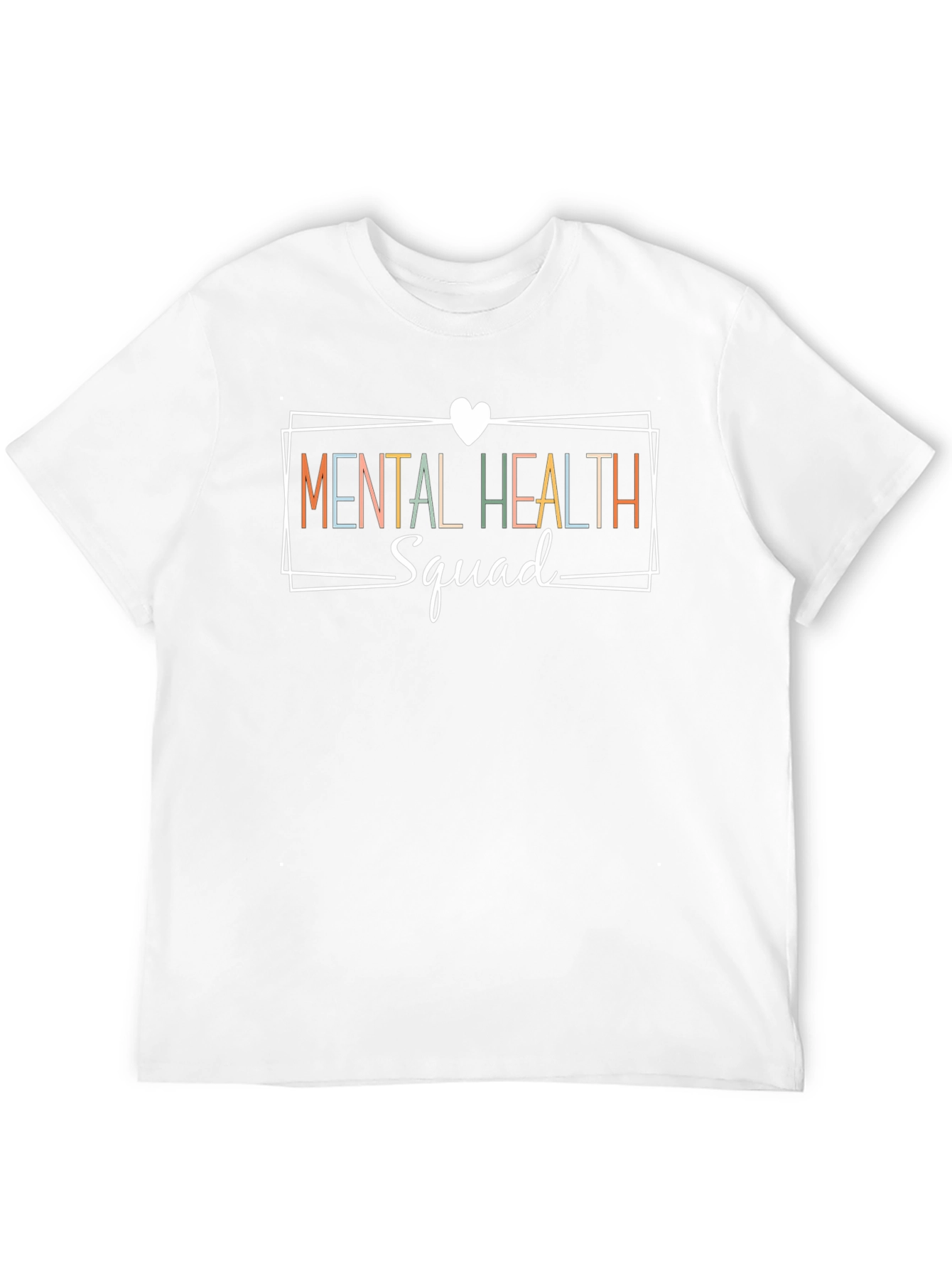 Camiseta Negra Mental Health Squad para Apoyo Mental
