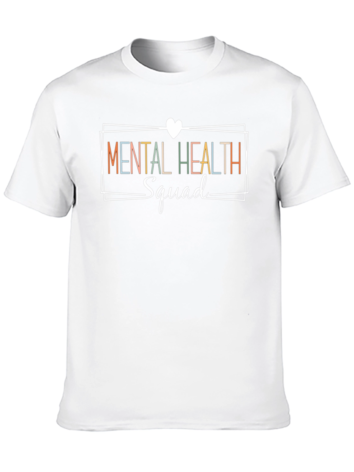 Camiseta Negra Mental Health Squad para Apoyo Mental