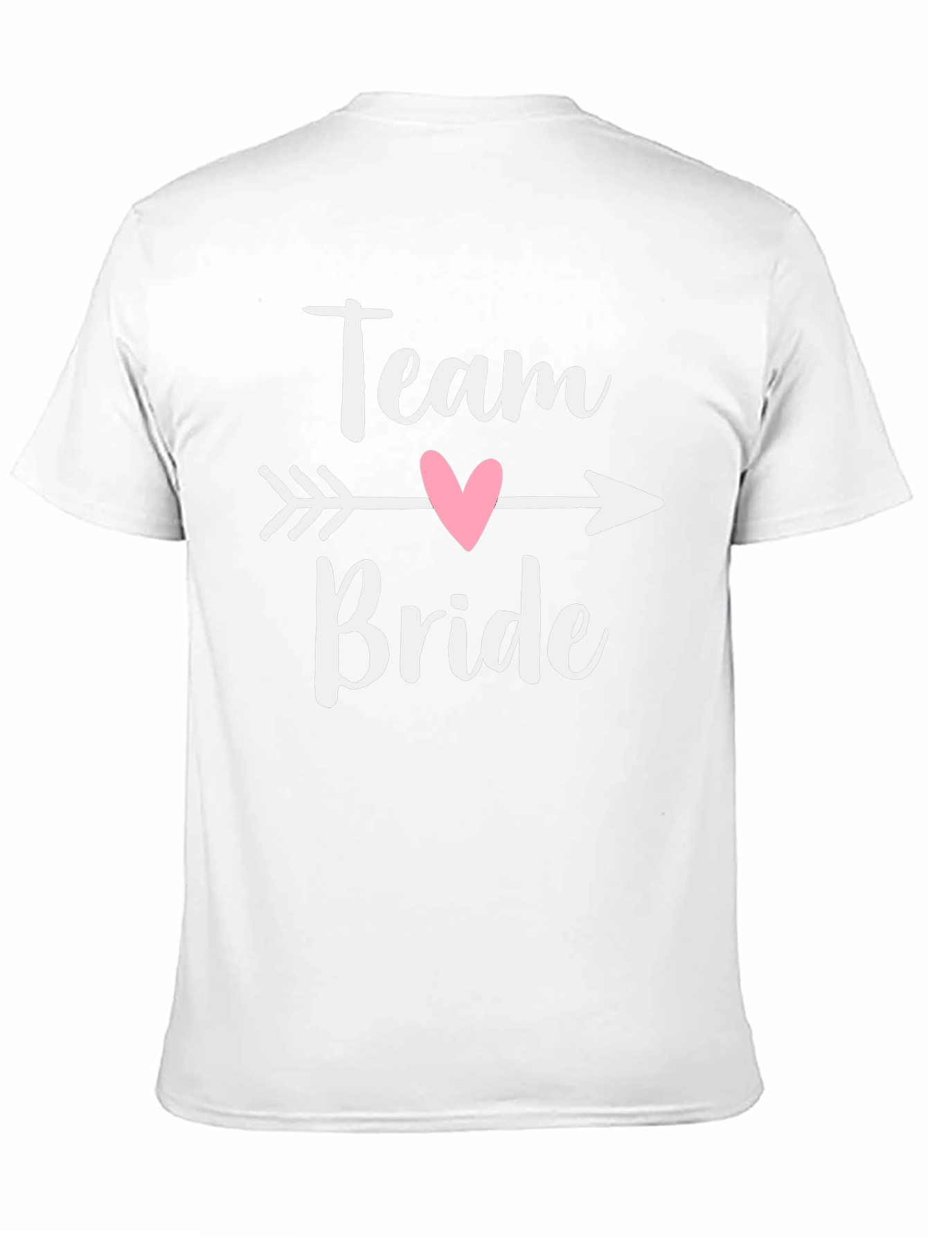 Camiseta Negra Team Bride con Corazón