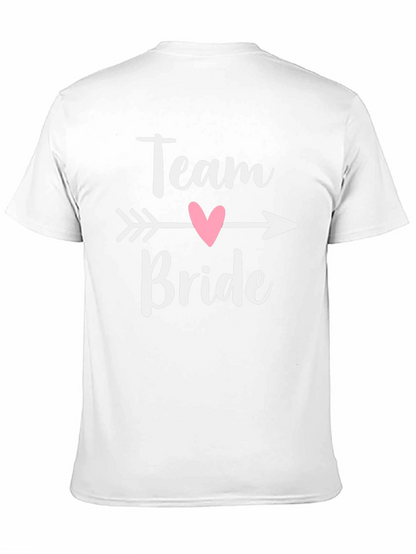 Camiseta Negra Team Bride con Corazón