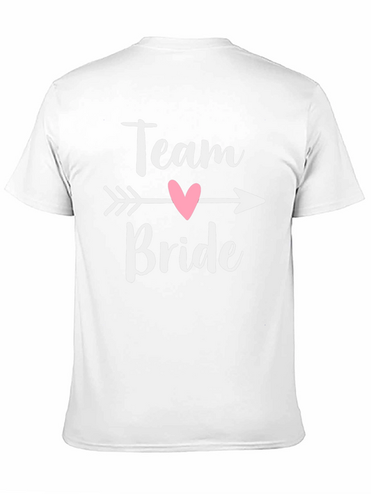 Camiseta Negra Team Bride con Corazón