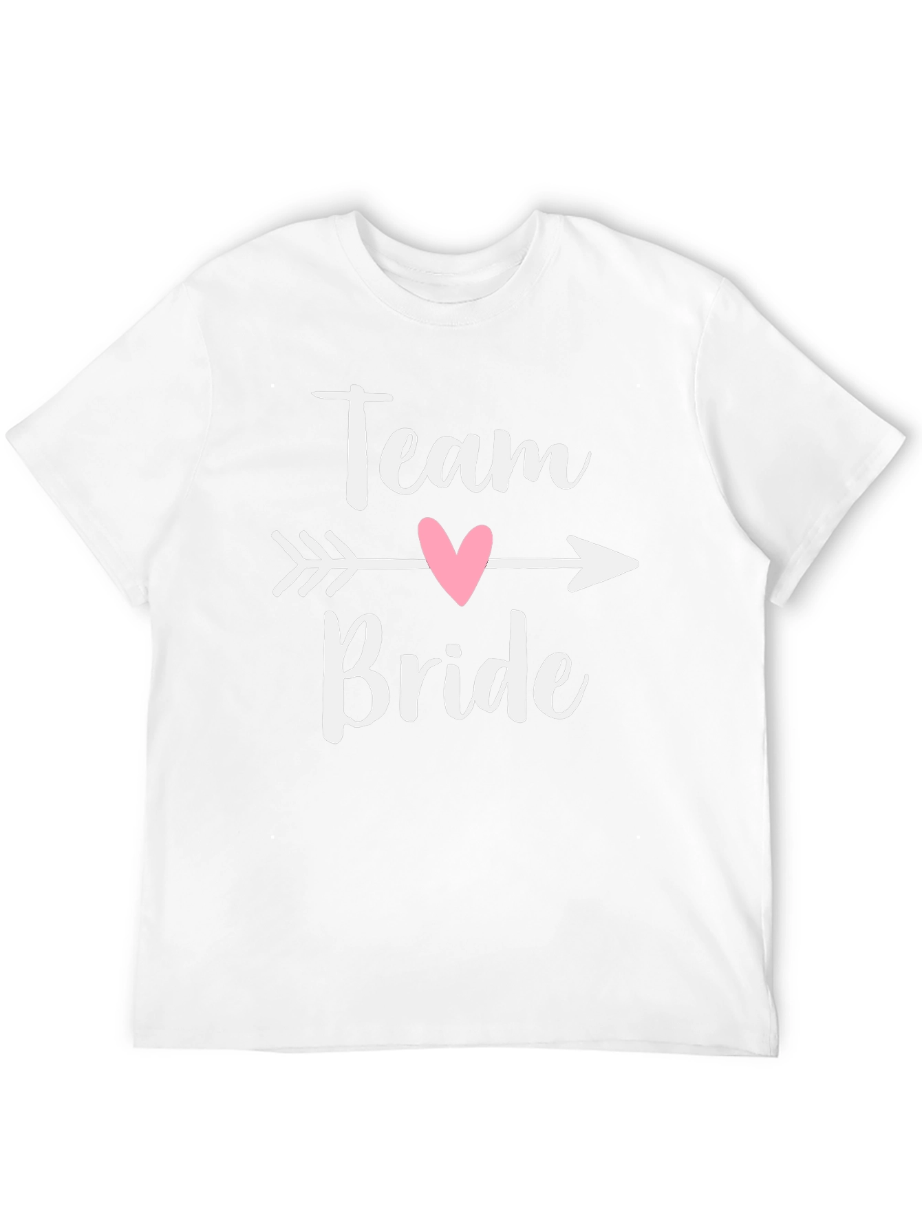 Camiseta Negra Team Bride con Corazón