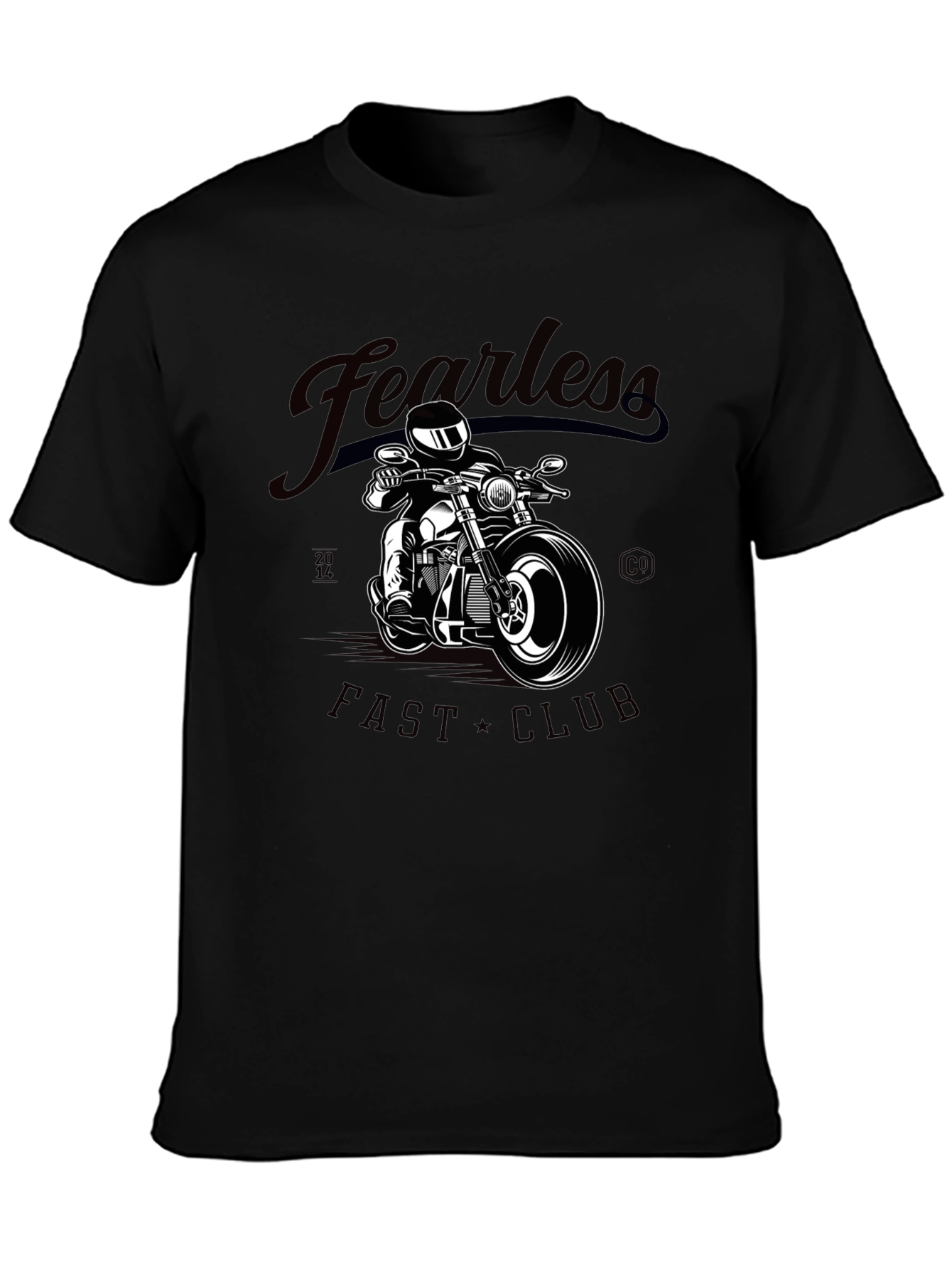 Camiseta Negra Fearless Fast Club para Hombre