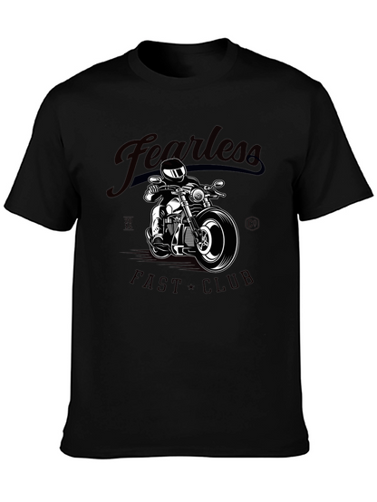 Camiseta Negra Fearless Fast Club para Hombre