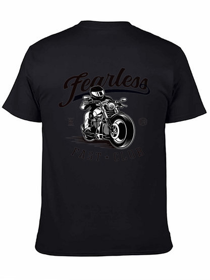 Camiseta Negra Fearless Fast Club para Hombre