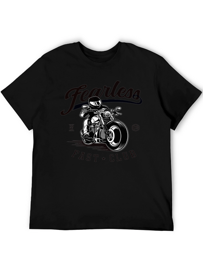 Camiseta Negra Fearless Fast Club para Hombre