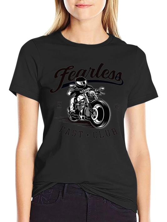 Camiseta Negra Fearless Fast Club para Hombre