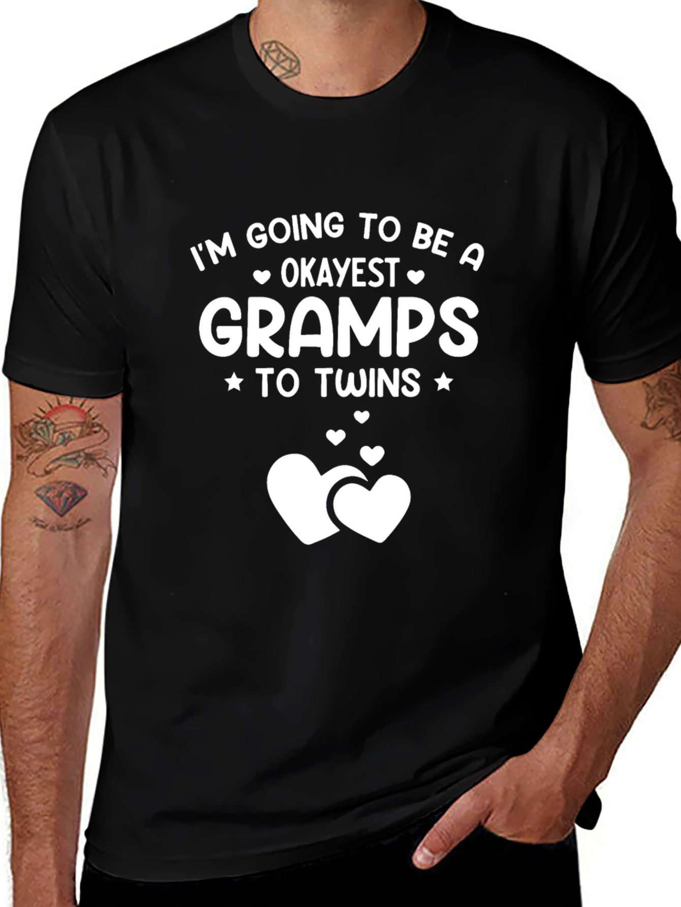 Camiseta Negra Gramps para Gemelos