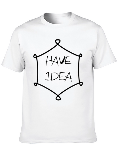 Camiseta Negra Hombre: Diseño Have 1dea Original