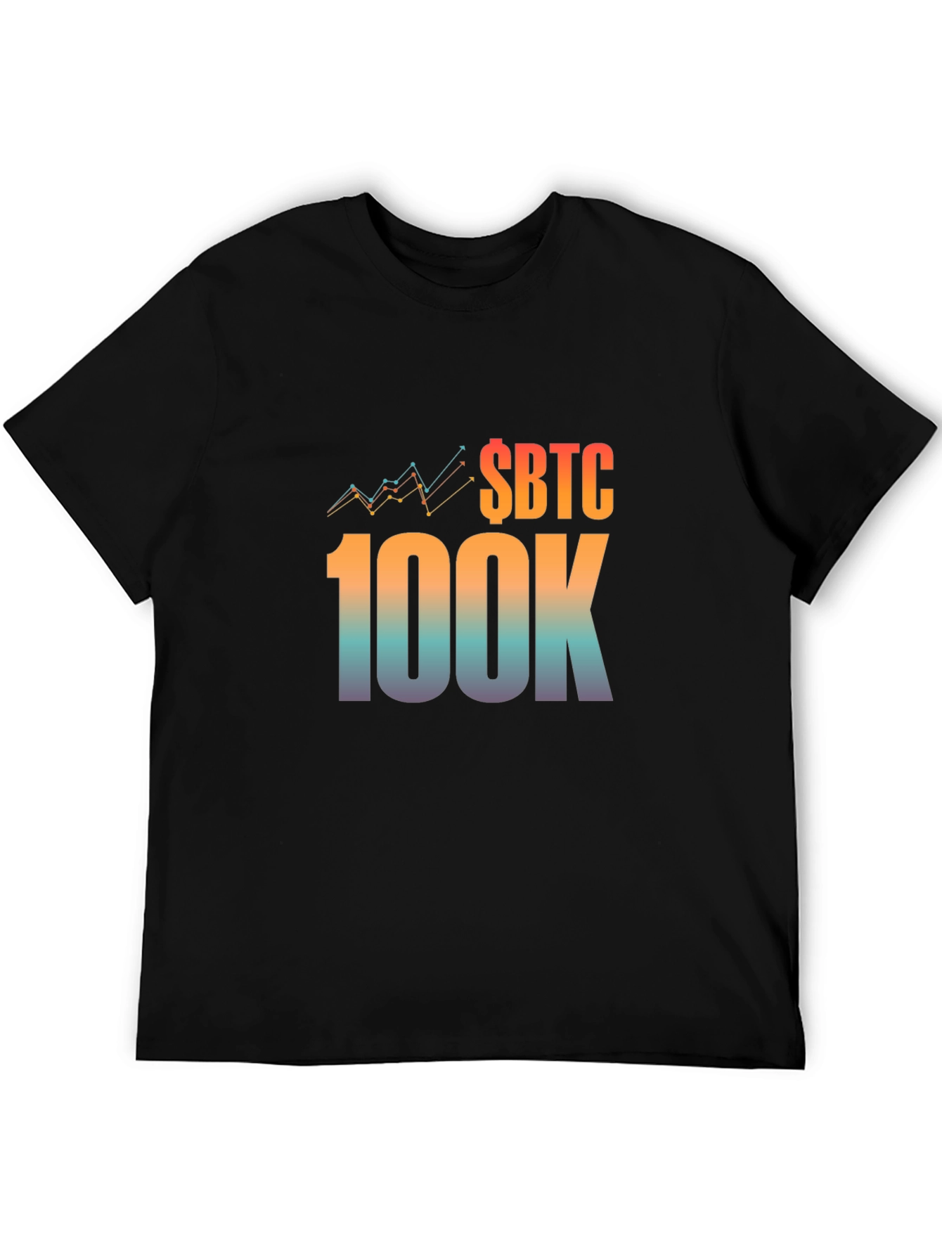 Camiseta Negra Bitcoin 100K Inversión