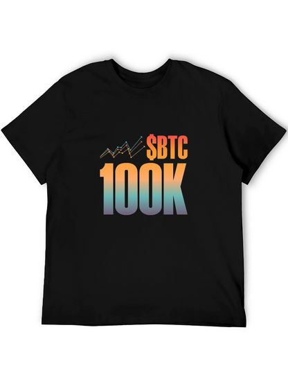 Camiseta Negra Bitcoin 100K Inversión