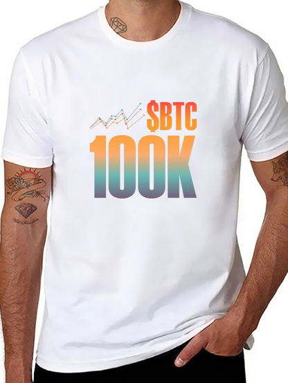 Camiseta Negra Bitcoin 100K Inversión