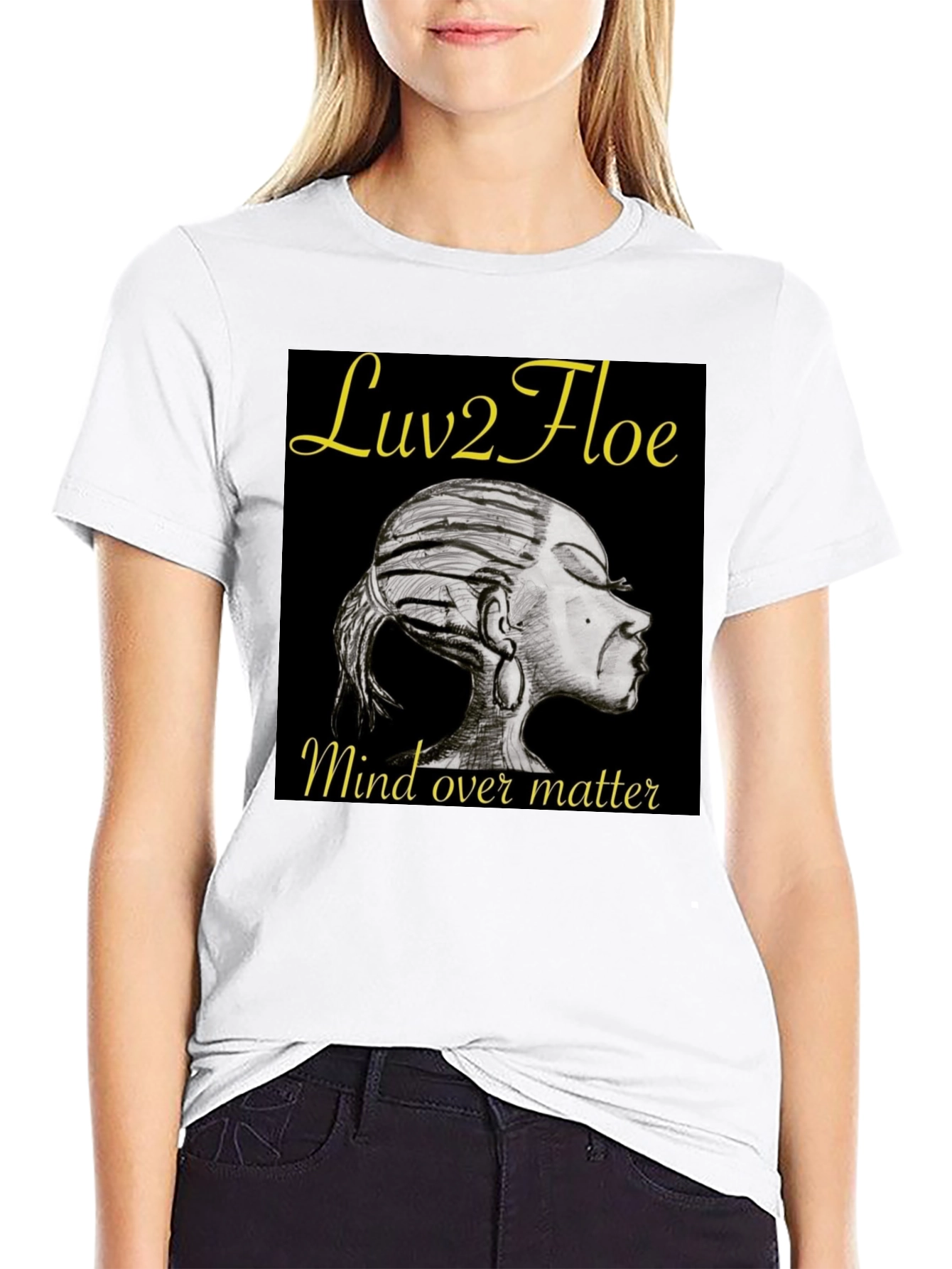 Camiseta Negra Luv2Floe: Mind Over Matter