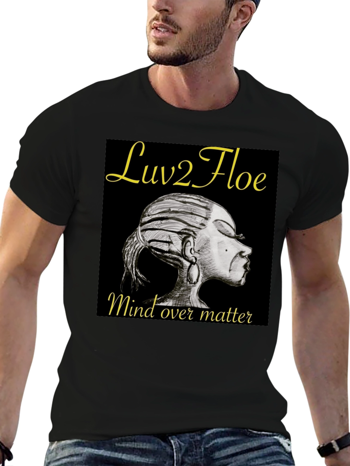 Camiseta Negra Luv2Floe: Mind Over Matter