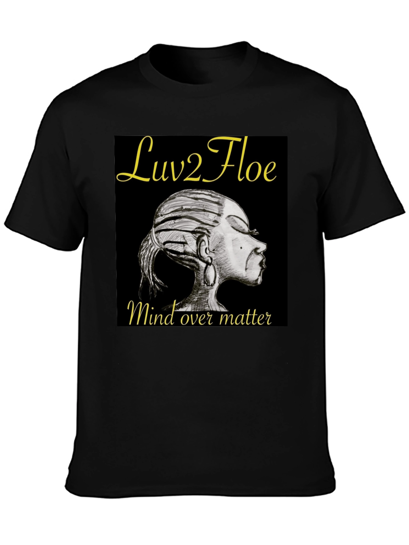 Camiseta Negra Luv2Floe: Mind Over Matter