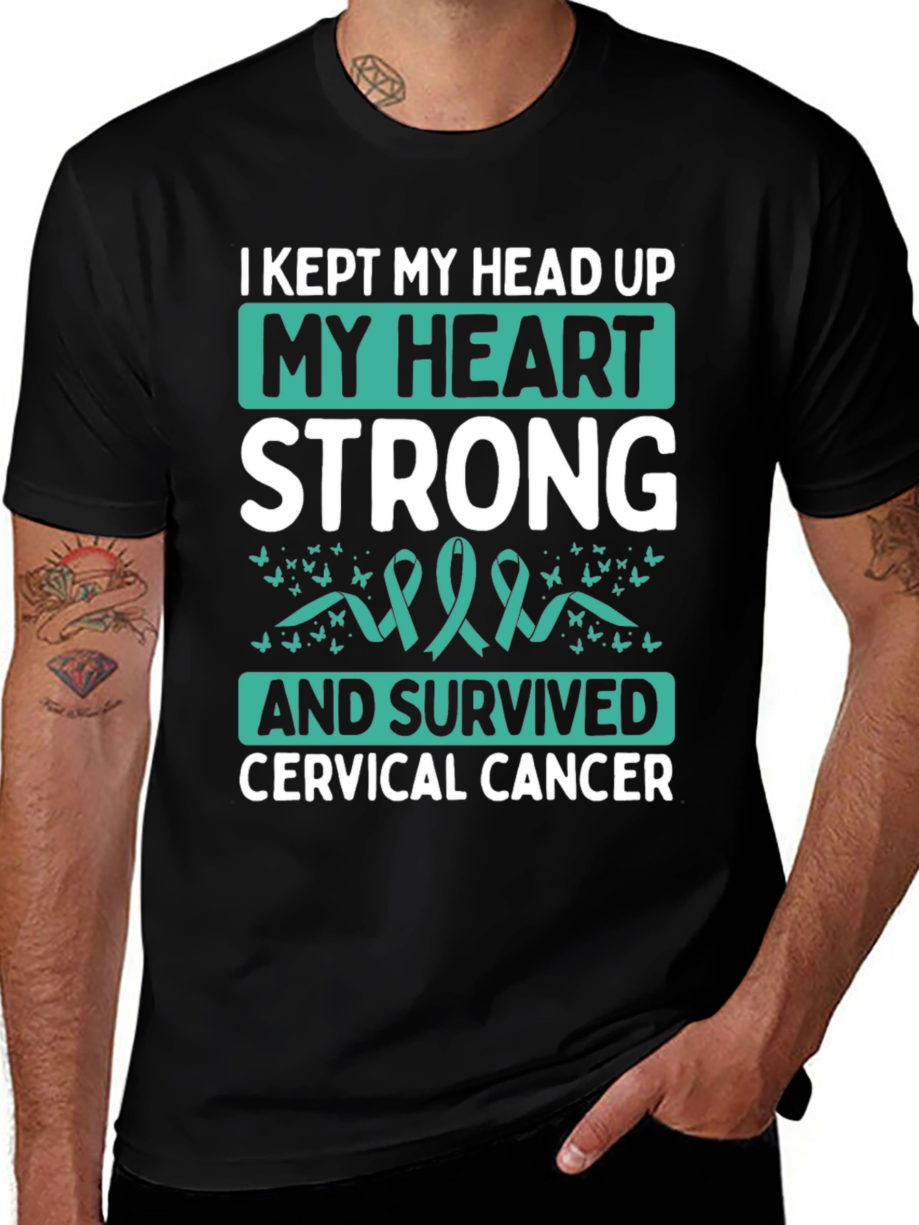 Camiseta de Superviviente de Cáncer Cervical