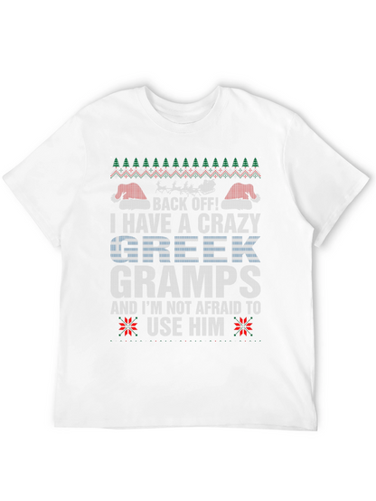Camiseta Abuelo Griego Loco Navideña