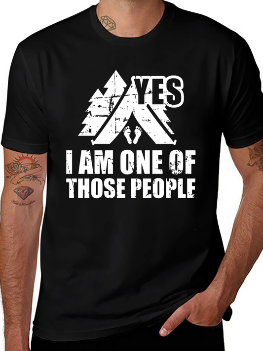 Camiseta Negra Yes I am one of those people para Aventureros